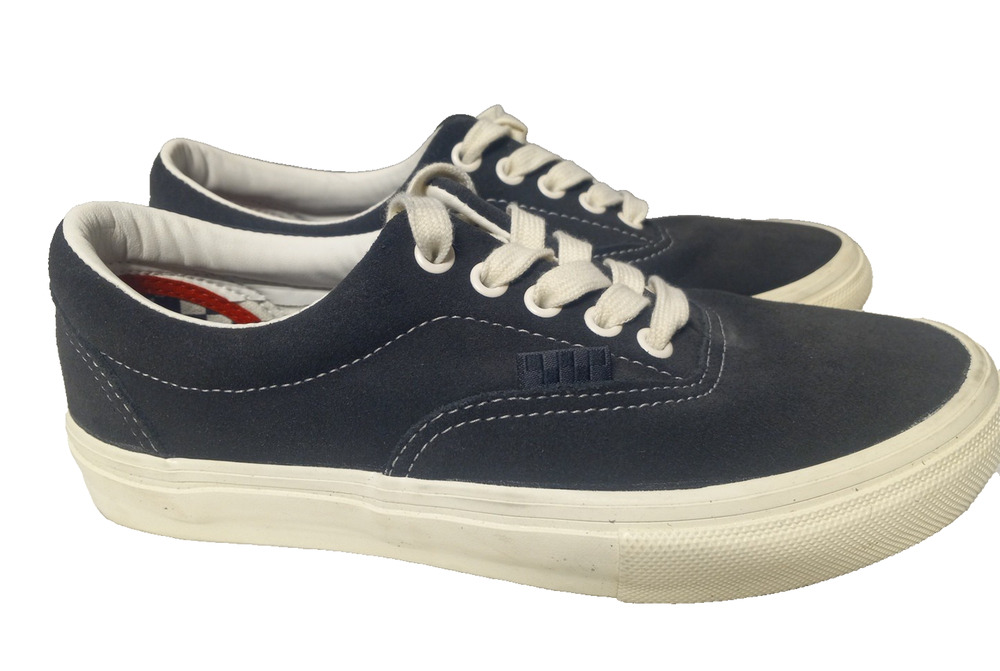 Vans Skate Era Lace Black Marshmallow Shoes Suede Mens Sz 6.5 /Womens Sz 8
